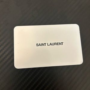 Saint Laurent gift card. Has $500 on it and won’t be used.
